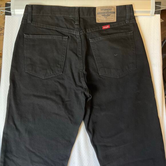 Wrangler Men Jeans size 32 x 30 Black Mid Rise Straight Fit - Picture 10 of 11